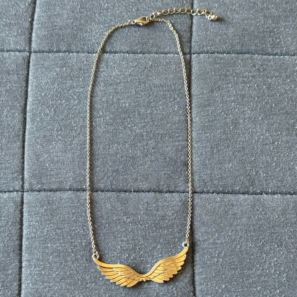 Gold Angel Wing Necklace!